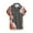 Grey, variant on JURANMO Mens Short Sleeve Button Shirts Halloween Print Spread Collar Shirt Casual Holiday Big and Tall Shirts Lightning Deals Gray XXL