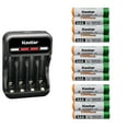 thumbnail image 1 of Kastar 12-Pack AAAJ 1.2V 1000mAh Ni-MH Battery and CMH4 Charger Compatible with Philips CD1552B CD1553B CD4401B CD4402B CD4451B CD4452B CD6451B CD6452B DECT2250 DECT2251 DECT2252 ID9370 ID9371, 1 of 9