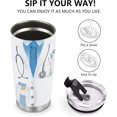 thumbnail image 4 of Mug Tumbler Gifts for Doctor - Doctors Day Gifts for Women Men Md Physicians Week Retirement Medical School Graduation Dr Appreciation Presents 20oz Stainless Steel Thermos Cup, 4 of 6