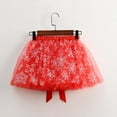 thumbnail image 5 of uublik Skirts for Girls Trendy Red with Shorts Layered Tutu Skirt Dance Dress Ruffle Tiered School Size 3T-8, 5 of 5
