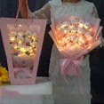 thumbnail image 2 of Led Light Sanrio Hello Kitty Bouquet My Melody Cinnamoroll Kuromi Kawaii Plushie Toys Stuffed Flower Bunch Valentine‘s Gift Toy, 2 of 6