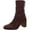 Wine Leather, variant on Franco Sarto Womens Stevie Leather Square Toe Booties