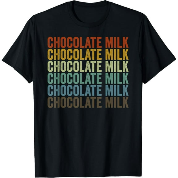 Chocolate Milk Retro T-Shirt100% cotton short-sleeved shirt for both men and women