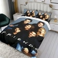 thumbnail image 3 of Friends TV-themed Bed Sheet Set Three Piece Set Comfortable And Skin Friendly Unique Design Home Decor Gifts For Family Friends fans36x75Inches（90cm*190cm）, 3 of 6