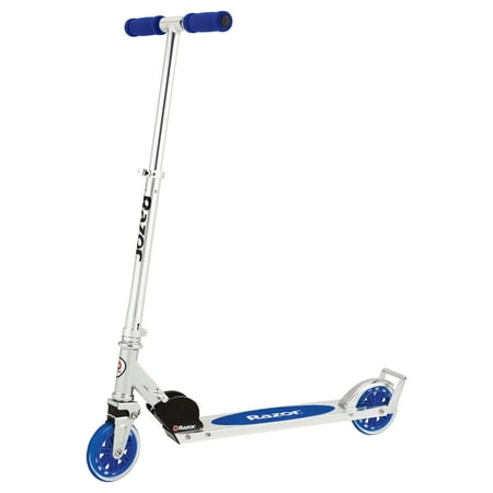 Razor A3 Kick Scooter for Kids, Larger Wheels, Front Suspension, Wheelie Bar, Lightweight, Foldable, and Adjustable Handlebars
