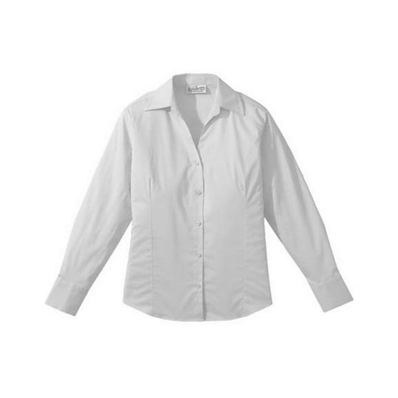 Edwards Garment Women's V-Neck Long Sleeve Stretch Blouse, Style 5034
