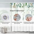 thumbnail image 2 of Abstract Boho Floral Botanical Shower Curtain，Spring Flowers Shower Curtains, Polyester Fabric Waterproof Bathroom Shower Curtains for Bathroom Decor 72 x 72 Inch, 2 of 6