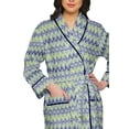 thumbnail image 4 of Moomaya Printed Robe For Girls Cotton Bathrobes For Women Wrap Dressing Gown, 4 of 6