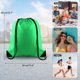 thumbnail image 2 of Mochila con cordón KUUQA Green, 25 unidades, para gimnasio, deporte, viajes, 2 of 7