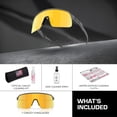thumbnail image 3 of Oakley OO9496 Sutro Lite S Rectangle Shaped Non-Polarized Sunglasses for Men & Women - Includes Official Eyewear Kit - Matte Carbon Frame with Prizm 24K Lens, 3 of 5