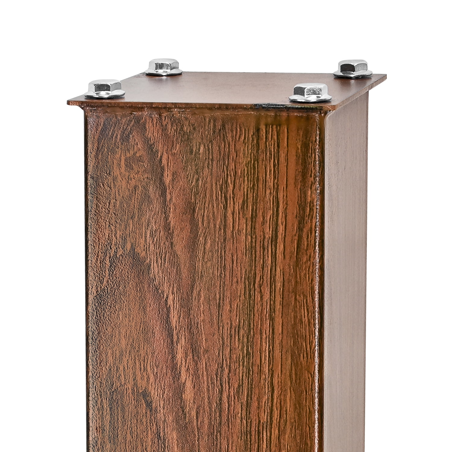 Mail Boss In Ground Steel Mounting Mailbox Post, Wood Grain