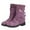 Purple, variant on FRSASU Women Boots ,Autumn and Winter Woolen Yarn Snow Boots Back Strap Plus Size Boots Women