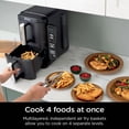 thumbnail image 4 of Ninja DoubleStack - Freidora de aire de 2 cestas, tecnología DoubleStack cocina 4 alimentos a la vez, 7.6 litros, 6 en 1, freír al aire, asar, hornear y limpiar, negro, SL201 (reacondicionado), 4 of 5