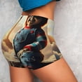 thumbnail image 4 of Lsque Chucky Pattern High Waisted Biker Shorts for Women-Tummy Control Fitness Athletic Workout Running Yoga Gym Shorts,Moisture-Wicking-X-Large, 4 of 9