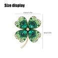 thumbnail image 6 of Four Leaf Clover Brooch New Accessory Gift P3R8 I4P4, 6 of 7