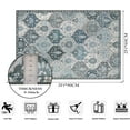 thumbnail image 6 of Moynesa 2'x3' Moroccan Trellis Area Rug,Blue Entry Rug Non-Slip Washable Indoor Door Mat, Small Oriental Accent Throw Rug for Bedroom Kitchen Entryway Bathroom, 6 of 7