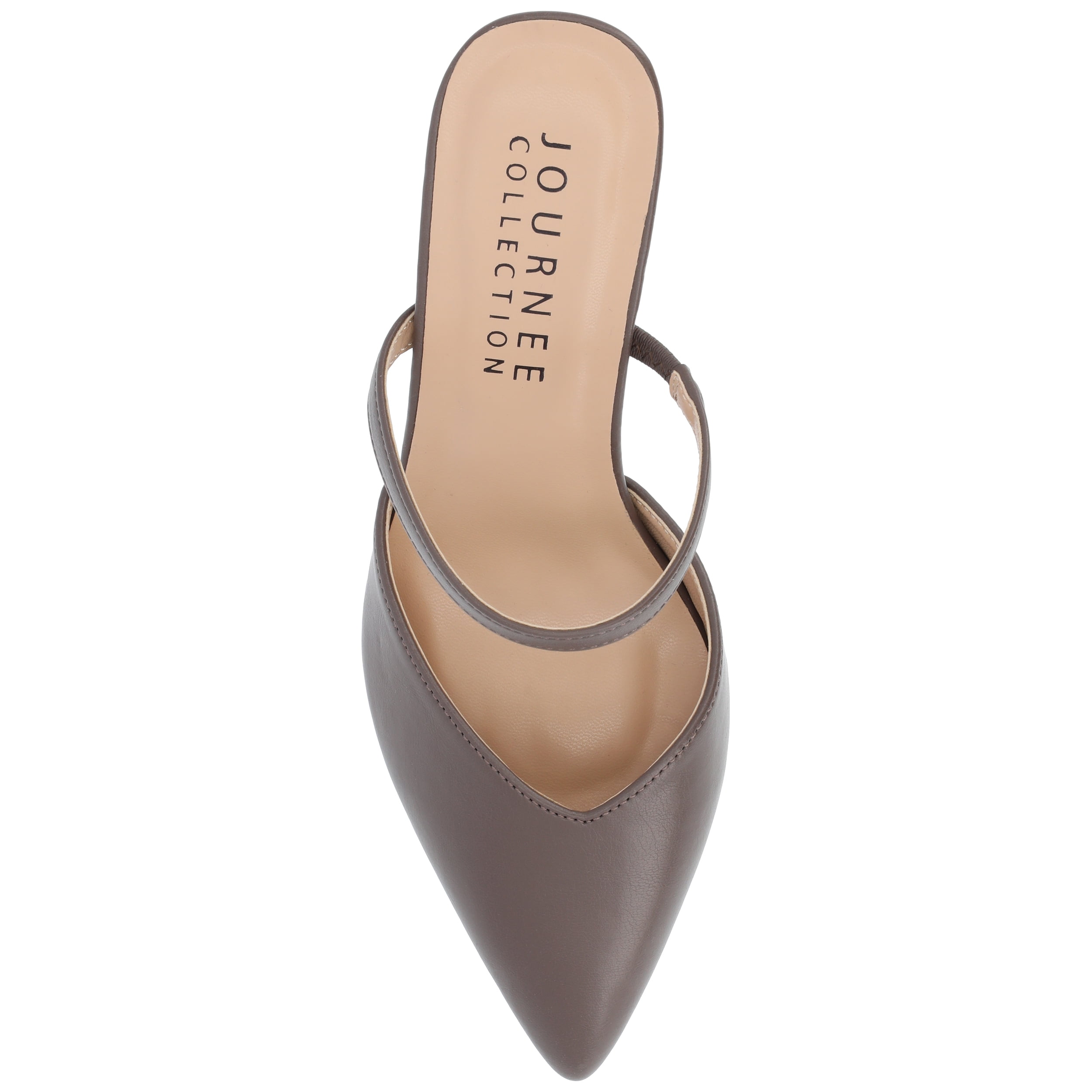 Journee Women's Yvon SuperNatural Shades Pointed Toe Mule Pumps