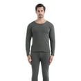 thumbnail image 5 of Skymirror 2 Pcs/Set Winter Men Thermal Underwear Set Round Neck Long Sleeve Warm Thick High Elasticity Slim Fit Open Crotch Men Pajamas Set Sports Top Pants Set, 5 of 8