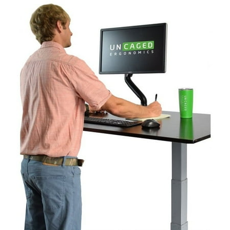 Uncaged Ergonomics - Computer Monitor Arm - Black