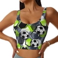 thumbnail image 2 of Uemuo Football Pattern Women's Sports Bra - High Impact Support, Breathable, and Comfortable Athletic Bra for Running, Yoga, and Workouts, 2 of 9