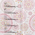 thumbnail image 2 of Kotton Culture Double Pinch Pleat Mandala Curtains Thermal Insulated Room Darkening Blackout Curtains for Window, Sliding Door, Patio Door, Home, Office, Nursery W(35"+35") L45 (2 Panels, Mandala), 2 of 8