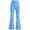 P27 Sky Blue, variant on Tfken Child Soft Comfy Pants School Daily Wear Flare Yoga Legging Pants Girls High Waist Stretch Print Kids Casual Clothes Size 9-10 Years Black