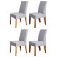 thumbnail image 5 of leyfeng Funda elástica para silla de comedor con entramado de diamante sólido, funda extraíble, lavable, corta, Protector para silla de comedor, asiento, 5 of 8