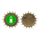 thumbnail image 1 of Cargo cuadrado verde Unbranded Pin de gancho metal vintage forma sol, 1 of 3