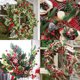thumbnail image 2 of Happon - Paquete de 20 tallos artificiales de frutos rojos para Navidad, ramas de frutos rojos para decoración de árboles de Navidad, manualidades, bodas, fiestas, decoración de invierno, decoración, 2 of 8