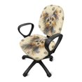 thumbnail image 5 of FUIALDOLG Desk Chair Covers Yorkshire Terrier Paw with Stretchable Soft Fit Swivel Chair Slipcover for Gaming Chairs, 2 Pcs Computer Office Chair Covers, 5 of 8