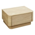 thumbnail image 2 of Moe's Home Collection Round Off 1-Drawer Bedroom Nightstand in Oak, 2 of 4