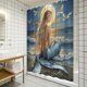 thumbnail image 2 of Cortina de ducha Mermaid Moonlit Beach Fantasy 180 x 200 cm, 2 of 2