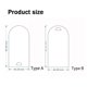thumbnail image 2 of 20Pcs Tag Labels Chair Acrylic Arch Sign Blank Acrylic Signs Blank Reserved Signs Acrylic Place Cards, 2 of 5
