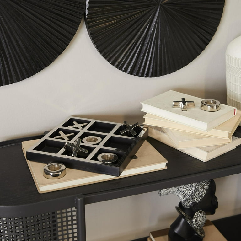 バーティーゲーム DecMode Tic Tac Toe Game Set - Contemporary Style - Walmart.com