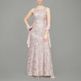 thumbnail image 3 of Alex Evenings Long Sleeveless Lace Dress, Women's, 3 of 4