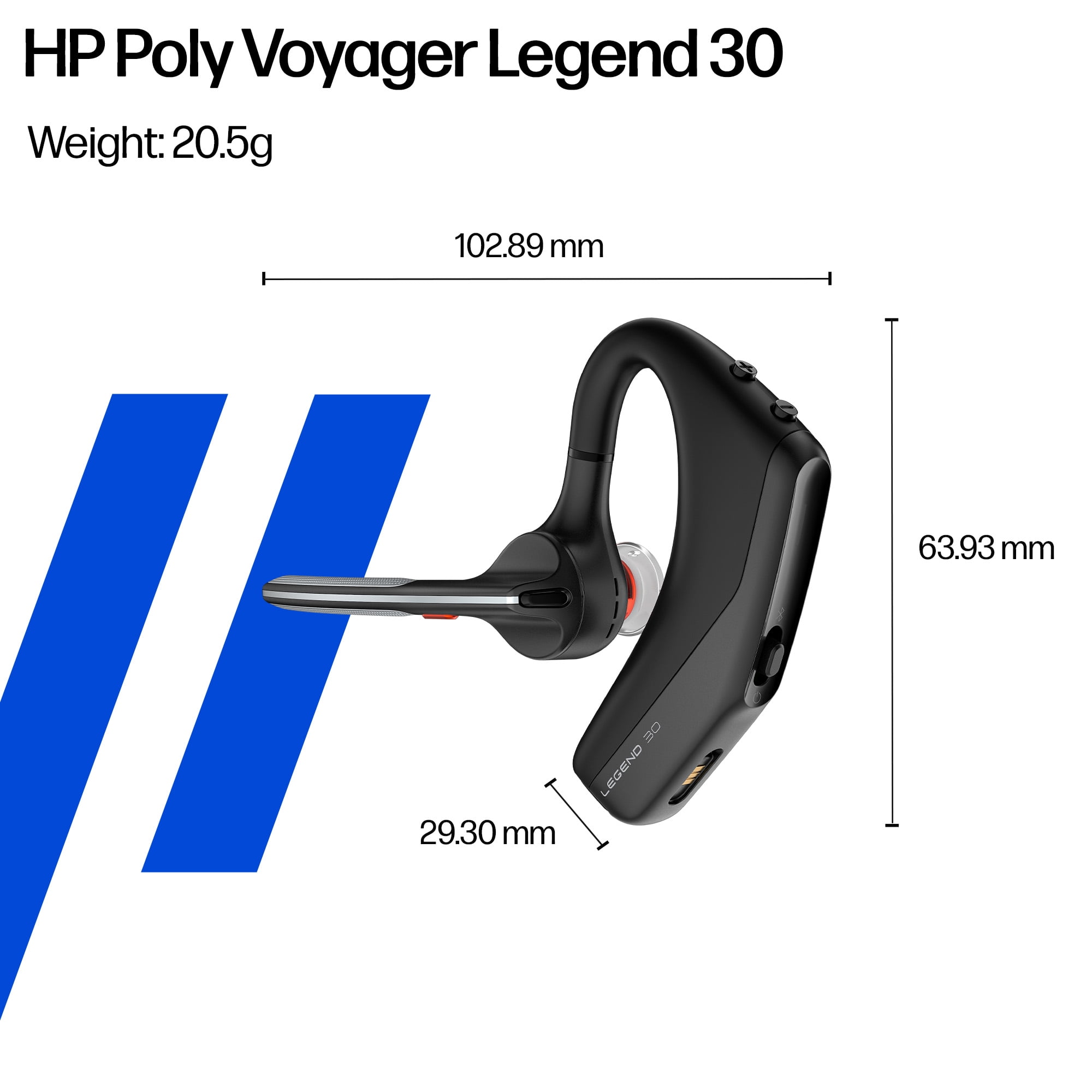 HP Poly (formerly Plantronics) Voyager Legend 30 - Bluetooth