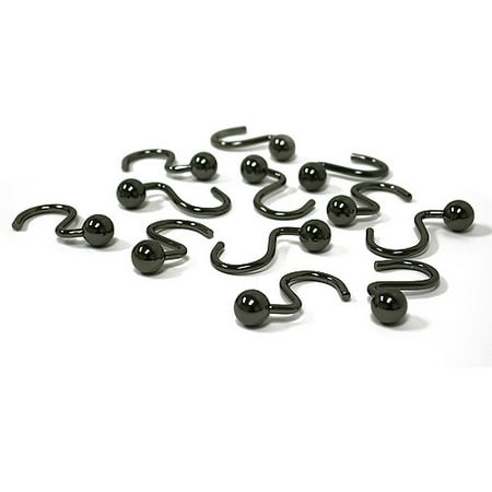Heavy Duty Ball Shower Hook, Black