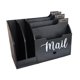 thumbnail image 2 of Organizador de , soporte para sobres, caja de escritorio para decoración de oficina en casa, organizador de escritorio de madera para carpetas, Negro, 2 of 8