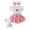 Z002 Pink, variant on Kaprioy My First Easter Baby Girl Outfit Girls Clothes Bunny Ruffle Sleeve Romper Shorts Bow Hairband Stockings Set Cute Infant Girl Clothes