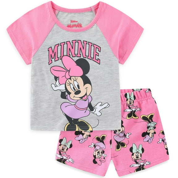 Disney Minnie Mouse Short Sleeve T-Shirt and Shorts Set (Girls), 2 Piece Set, Sizes 12M-6X