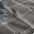 thumbnail image 4 of Bare Home Pillowcase Set - Premium 1800 Collection - Double Brushed - Ultra Soft - King Size, Modern Plaid - Gray/White, 2 Count, 4 of 6