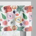 thumbnail image 5 of Ambesonne Retro Valance & Curtain, Vegetables and Fruits Pattern, 55"x24", Burnt Sienna Sea Green, 5 of 7