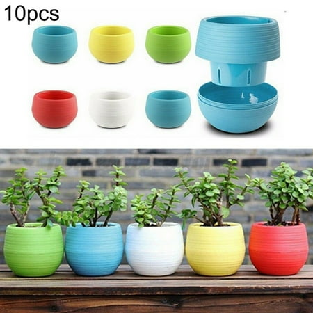 10 X Mini Round Succulent Pot Small Flower Plant Planter Home Decor