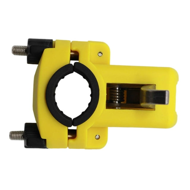DYNWAVECA Boat Rod Frame Fixed Support Adjustable Easy to Install Removable Pole Diameter 2-3.5cm Fishing Rod Rack for Kayak Yacht yellow
