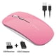 thumbnail image 1 of Mouse Picktech Q5 inalámbrico USB 1600 DPI ajustable -Rosa, 1 of 4