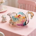 thumbnail image 6 of Crystal Swan Decorative Bowl, Festive Table Centerpiece for Candy and Fruit, Elegant Gift for Housewarming and Holiday Dining Table Decorations, 6 of 6