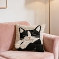 thumbnail image 6 of Euaioeiu Cute Cat Pillowcase with Hidden Zipper, Soft Plush Decorative Throw Pillow Cover, Cozy Home Decor for Bedroom Sofa Living Room, Cuddly Pet Lover Gift, 6 of 6