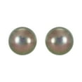 thumbnail image 2 of 14k Yellow Gold Freshwater Cultured Black Button Pearl Earrings Jewelry for Women - 0.0 Grams, 2 of 4