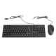 thumbnail image 2 of Combo de teclado y ratón, teclado negro impermeable y respuesta ráspida del ratón para la familia, 2 of 7