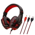 thumbnail image 1 of Auriculares estéreo de graves profesionales para gamers, con cable, para PS4 y Xbox, con micrófono y luz LED para ordenador y portátil., 1 of 2